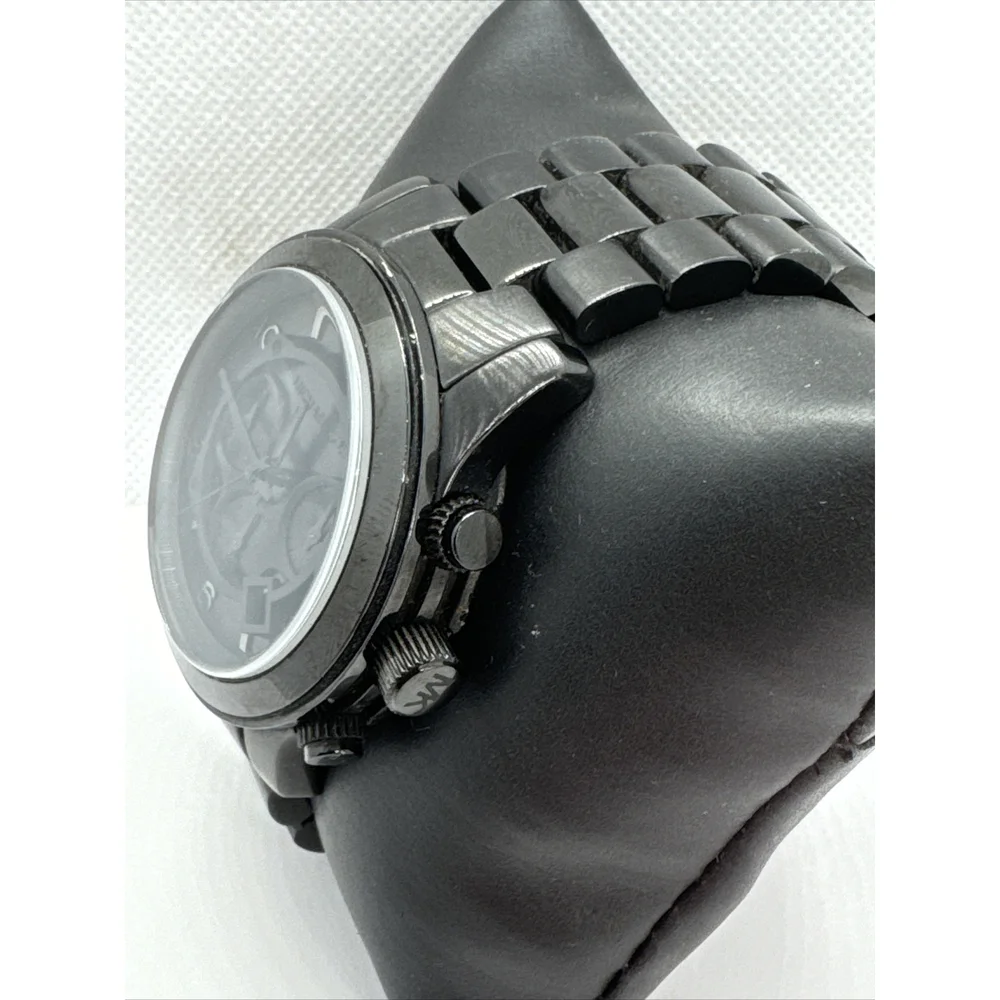 Michael Kors Runway MK8157 Men's Stainless Steel Analog Black Dial Watch JNA709